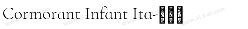 Cormorant Infant Ita字体转换